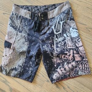 Skin Board Shorts Swim Trunks 36